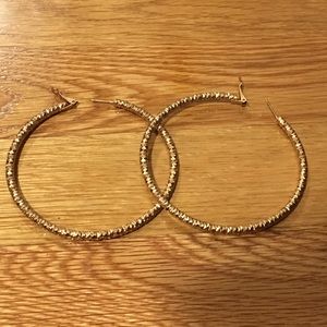 Gold hoop earrings